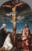 BURGKMAIR, Hans Crucifix with Mary, Mary Magdalen and St John the Evangelist oil painting picture wholesale